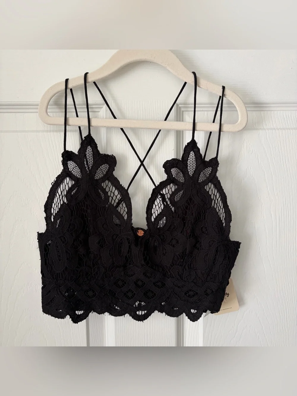 NWT Free People Adella Bralette size XS in Black